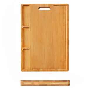 Tabla de cortar de madera premium de veta final, tipo bloque de carnicero, para cocina, duradera, apta para alimentos, con ranura para jugos, de alta resistencia - Product Image 5