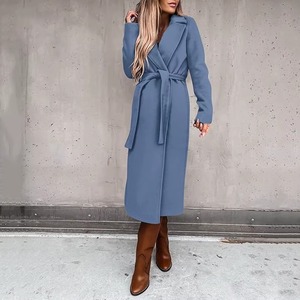Abrigo de Lana Casual para Mujer, Ropa de Invierno para Uso Diario, Chaqueta Larga Elegante, Ajuste Cómodo, Etiqueta Personalizada, Suministro de Fabricante Mayorista - Product Image 3