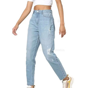 Pantalones Vaqueros Premium Personalizados para Mujer, Estilo Moderno con Tela Resistente y Fabricación Directa de Fábrica - Product Image 5