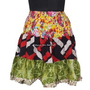 Gypsy Handmade <b>Patchwork</b> Mini Rara <b>Skirt</b> Hippy Boho Festival Boho Stylish Multi Color Patch Cotton Mini Sexy <b>Skirt</b> For Summer - Product Image 5