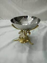 Elegante Tazón de Metal Pulido de Lujo con Base para Dulces o Adornos, Apto para Lavavajillas, para Decoración del Hogar - Product Image 6