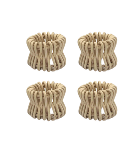 Anneau de serviette en rotin tressé à la main, naturel, pour restaurant, hôtel, décoration de table de mariage ou de fête - Product Image 4