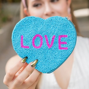 Trendy Fashion Beaded Embroidery Coin Pouch For Girls Elegant Artistic Seed Beads Coin Pouch <b>Small</b> Purse - Product Image 1