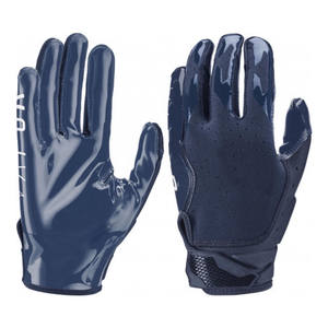 Guantes de fútbol americano diseñados para práctica y juego competitivo con parte trasera de malla transpirable reforzada, dedos flexibles y correa. - Product Image 5