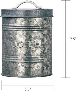 Great Quality In Responsible Price Elegant style galvanized storage <b>jar</b> for kitchen countertop <b>decorative</b> and storage solution - Product Image 2