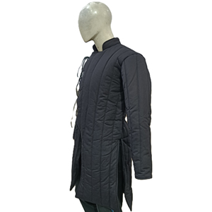 Abrigo Gambeson Medieval Largo, Chaqueta Aketon Acolchada de Algodón, Manga Larga, Disfraz de Armadura Histórica para Adultos Unisex - Product Image 3