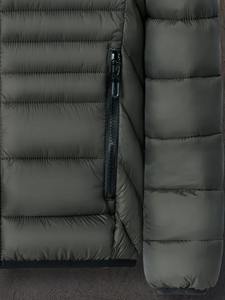 Blouson Bomber Homme Décontracté Sportif Enduit Hiver Col Rabattu Épais Fermeture Éclair Fournisseur Tendance Poche Avant Écologique - Product Image 3