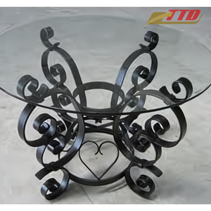Decorative Wrought Iron Table and Chair Set for Outdoor Garden Patio Furniture with Elegant Custom Designs - Product Image 6