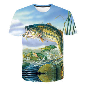 Chemise de pêche personnalisée avec protection UV, polyester respirant, t-shirt de pêche à manches courtes, chemises à sublimation UV - Product Image 2
