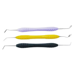 Juego Profesional de 10 Instrumentos Quirúrgicos Dentales para Resina Compuesta, con Mangos de Silicona Antideslizantes, para Restauraciones - Product Image 3