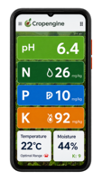 Sensor Nutrisi Tanah Soilscan Mengukur pH, NPK, Kelembapan, EC, dan Suhu Melalui Konektivitas Seluler