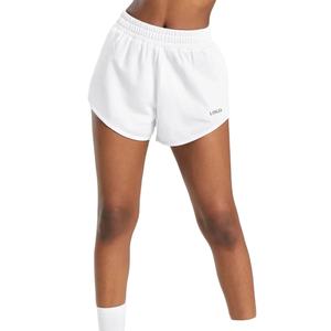 Wholesale Best Quality Cotton/Polyester Gym <b>Shorts</b> <b>Women</b> Latest Design Training <b>Shorts</b> for <b>Women</b> Customized Logo <b>White</b> Color - Product Image 1