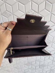 Cartera de Cuero Repujado a Mano Estilo Occidental, Cartera Repujada a Mano con Diseño de Girasol, Estuche para Teléfono, Bolso de Mano para Mujer, Multiusos - Product Image 6