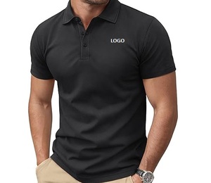 Polos de hombre de manga corta, camisetas de piqué de algodón suave, 3 botones, corte clásico, camisetas de golf informales de alto rendimiento disponibles. - Product Image 5