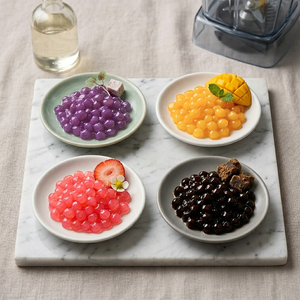 Perles de tapioca premium aromatisées au sucre roux en vrac, boules de boba moelleuses à cuisson rapide, ingrédients pour boissons pour café de bubble tea - Product Image 6