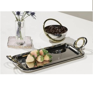 Bandeja de Servicio de Alimentos de Excelente Calidad para Uso en Hoteles y Servicios de Catering, Vajilla con Acabado Brillante, Bandeja para Servir - Product Image 1