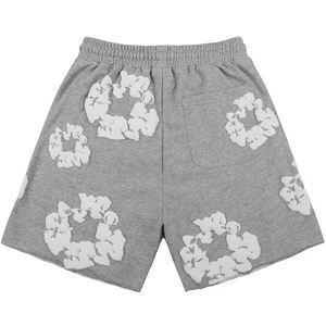 Pantalones Cortos Deportivos Personalizados Vintage para Hombre, 100% Algodón, con Estampado Puff, para Gimnasio y Running - Product Image 2