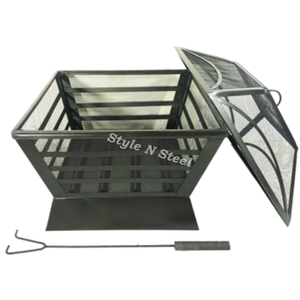 Brasero de Hierro de Lujo con Pintura Resistente al Calor, Diseño Independiente, Calentador Exterior para Leña/Carbón - Product Image 2