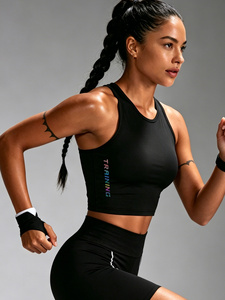 Soutien-gorge de sport pour femme de haute qualité, haut court de yoga, tenue de sport pour la gym, la course et les activités sportives, logo personnalisé, OEM, ODM, vente en gros d'usine - Product Image 1