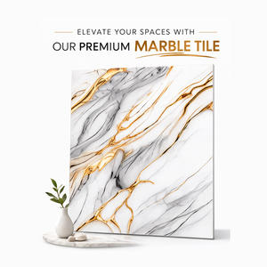 Azulejos de Porcelana Pulida y Esmaltada PGVT de Lujo de 60x60cm, Aspecto de Mármol de Alto Brillo, Azulejos de Alto Brillo para Paredes y Pisos Interiores - Product Image 2