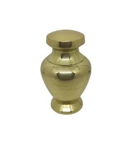 Elegant Brass Cremation Urn for Ashes <b>Memorial</b> <b>Keepsake</b> Funeral Urn with Lid - Product Image 1