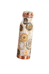 Indian Meena Copper <b>Bottle</b> 950ml Pure Copper Leak Proof Drinking <b>Bottle</b> Wholesale - Product Image 3