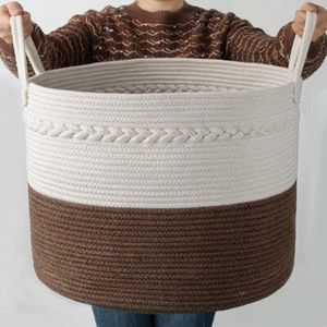 Storage basket <b>portable</b> laundry basket handle basket laundry bin clothes storage basket modern home decor basket storage bin - Product Image 3