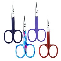 Ciseaux à cuticules en acier inoxydable de qualité chirurgicale, lame droite extra-affûtée, coupe-ongles professionnel pour manucure et pédicure
