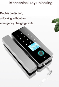 Offre Spéciale : Serrure à pêne dormant sans clé Tuya App, contrôle par application Tuya, pour <span class=keywords><strong>porte</strong></span> en verre avec boîtier en PVC, accès par empreinte digitale et carte, pour la maison et l'hôtel - Product Image 5