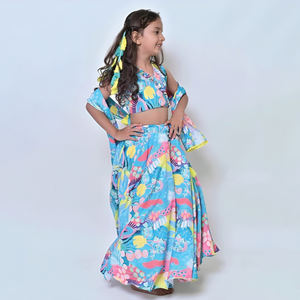 Lehenga Choli de Excelente Calidad para Niñas, Vestido Tradicional Indio de Diseñador para Bodas y Fiestas, Disponible a Precio de Mayoreo - Product Image 5