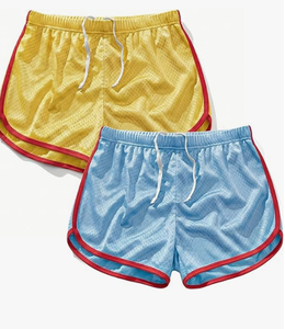 Pantalones Cortos Deportivos Casuales para Hombre, de Malla de Color Sólido con Franja Lateral, Cintura Elástica, Secado Rápido, Ideales para Gimnasio, Correr y Uso Diario - Product Image 6