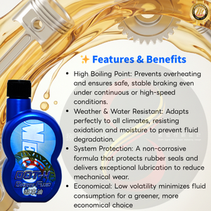 Liquide de frein haute performance MEDOS ESP-DOT-4 100CC |   240 ° Point de ébullition élevé |   Anti-corrosion et fiabilité par tous les temps 100ml - Product Image 3