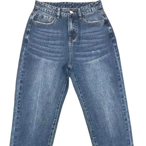 Pantalones Vaqueros Casuales de Moda para Hombre, Estilo Cargo Holgado con Botones, Jeans de Mezclilla para Hombre - Product Image 1