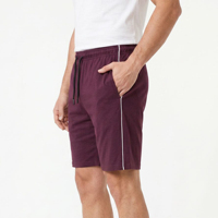 Shorts décontractés pour hommes personnalisés, couleur unie, avec cordon de serrage et bordure latérale |   Fabricant de shorts de sport à étiquette privée OEM, séchage rapide, respirant