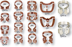 Dental Clamps Rubber Dam Set 12 Mounting Rack Black <b>Titanium</b> Autoclavable Stainless Steel Manual Orthodontic by Blush surgical - Product Image 3