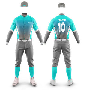Custom Baseball Uniform Set Sublimated Jersey and Pants Breathable Teamwear OEM Manufacturer - Product Image 4