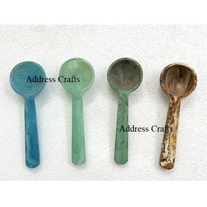 New Arrival Metal Dishwasher Safe Nested <b>Measuring</b> <b>Spoons</b> Set With Enamel Blue Heat Resistant <b>Measuring</b> <b>Spoons</b> Set Kitchenware - Product Image 4
