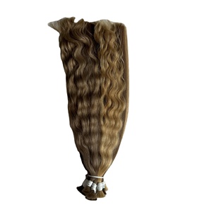 Single Donor Color Vietnamese Raw Human Hair <b>Extensions</b> Wavy <b>Curly</b> Bundle Tip Tape Ins Virgin Hair <b>Extension</b> - Product Image 2