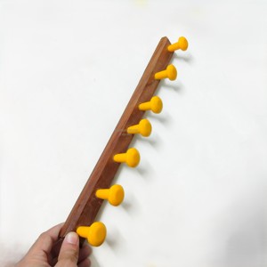 Wholesale Decorative Resin <b>Wall</b> <b>Hook</b> Wooden Base Coat <b>Hook</b> <b>Wall</b> Mount OEM Custom Modern Home Decor <b>Hook</b> Supplier - Product Image 4