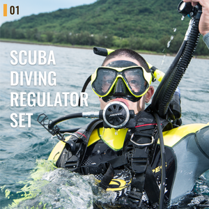 OEM ODM Scuba Dive Regulator Set Standard YOKE 1st Stage 4LP 1HP & Non-Adjustable 2nd Stage Gear for diving school or rental - Product Image 2