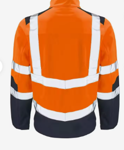 Veste de sécurité coupe-vent en coton de haute qualité certifiée CE pour hommes, haute visibilité réfléchissante, construction industrielle hivernale - Product Image 5