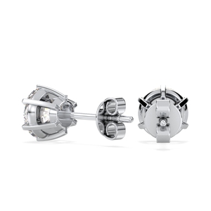 REYES – boucles d'oreilles rondes en Moissanite de 2.06 carats, classiques, en or 14K, 18K, 22K, bijoux fins pour mariage, cadeau parfait pour femmes - Product Image 6