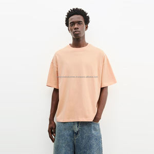 Camiseta extragrande de algodón lavada con ácido personalizable 100% transpirable con diseño artístico y múltiples colores de moda de alta calidad - Product Image 2