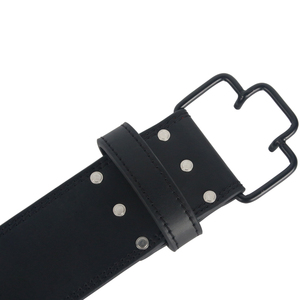 Ceinture de musculation en cuir robuste de 8 mm avec boucle inversée pour la musculation, les squats et l'entraînement de force - Product Image 2