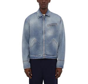 Veste de travail automne-hiver de haute qualité pour hommes toile de coton personnalisée taille XL veste en jean de mode décontractée d'extérieur de rue haute - Product Image 4