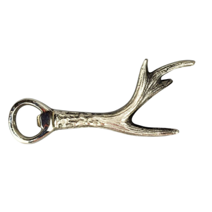 Décapsuleur artisanal unique en métal en forme de bois de cerf, finition argentée rustique, accessoire de bar, cadeau pour la maison et la cuisine, en promotion - Product Image 4