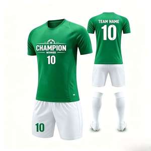 Nuevo Diseño de Camiseta de Fútbol con Cuello en V Resistente al Viento para Partidos Profesionales y Ejercicio Diario, Conjunto de Uniforme de Fútbol con Estampado DLP de Moda - Product Image 4