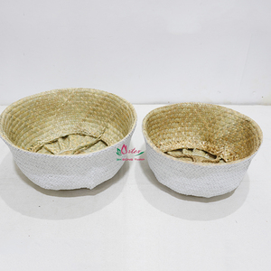 Artex Dong Thap Factory Handmade Palm Leaf Storage <b>Baskets</b> for Kitchen Home and Gift Use - Product Image 6