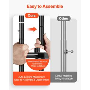 Heavy Duty Carbon Steel <b>Clothing</b> <b>Rack</b> 99 Lbs Load Capacity 3 Storage Shelves Rolling Feature Hanging Rod Side Hooks for Bedroom - Product Image 6