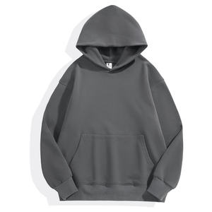 Sudadera con Capucha Extra Grande de Algodón Grueso Premium de 360 g/m², Color Azul Marino, Unisex, Sudadera de Felpa Lisa con Logotipo Personalizado, Hombros Caídos, para Hombre - Product Image 1